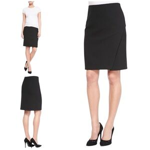 Diane Von Furstenberg DVF Sissy Black Pencil Skirt